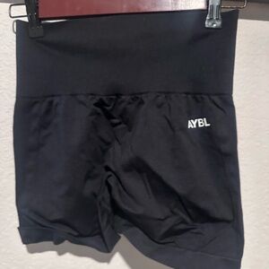 AYBL brand Black Workout Shorts with scrunch butt- never worn